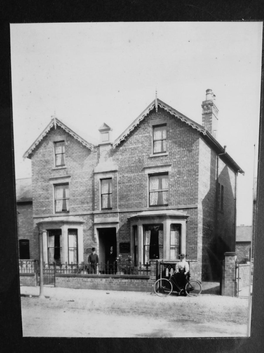 An early black-and-white photograph