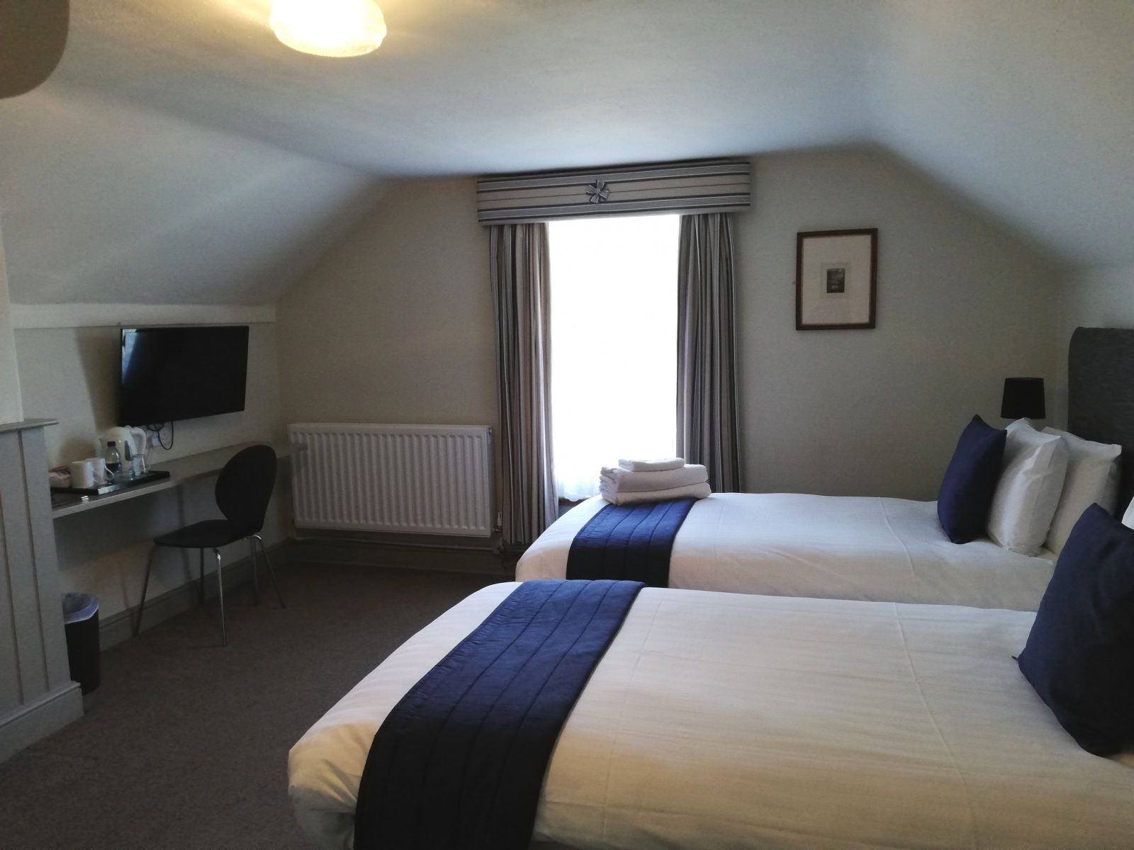 Top-floor twin room
